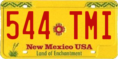 NM license plate 544TMI