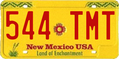 NM license plate 544TMT