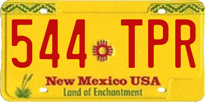 NM license plate 544TPR
