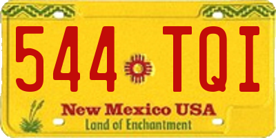 NM license plate 544TQI