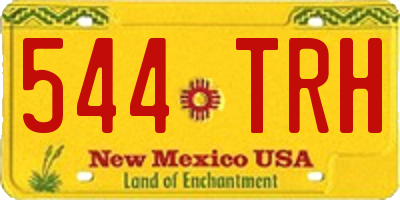 NM license plate 544TRH