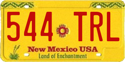 NM license plate 544TRL