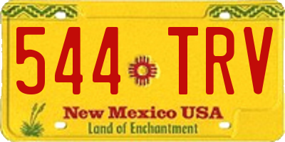 NM license plate 544TRV