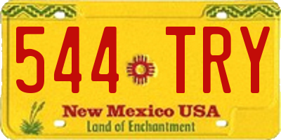 NM license plate 544TRY