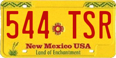 NM license plate 544TSR