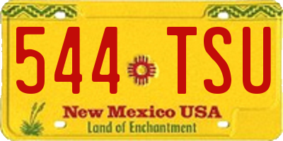 NM license plate 544TSU