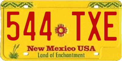 NM license plate 544TXE