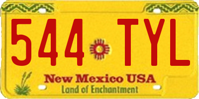 NM license plate 544TYL