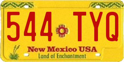 NM license plate 544TYQ
