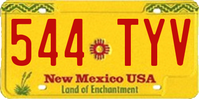 NM license plate 544TYV