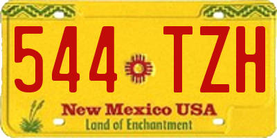 NM license plate 544TZH