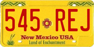 NM license plate 545REJ