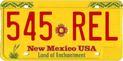 NM license plate 545REL