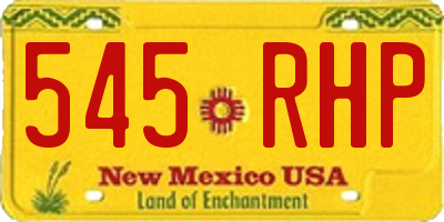 NM license plate 545RHP