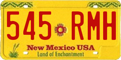 NM license plate 545RMH