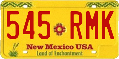 NM license plate 545RMK