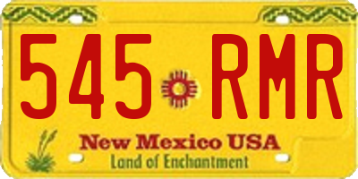 NM license plate 545RMR