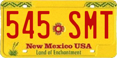 NM license plate 545SMT