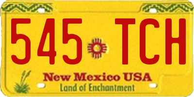 NM license plate 545TCH