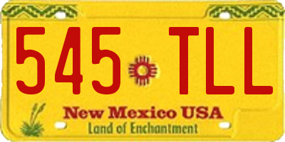 NM license plate 545TLL