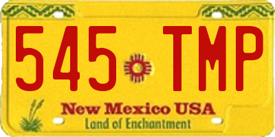 NM license plate 545TMP