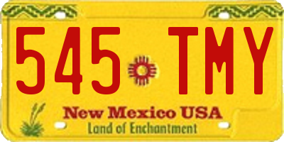 NM license plate 545TMY