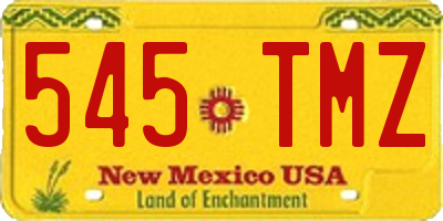 NM license plate 545TMZ