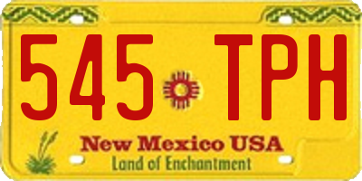 NM license plate 545TPH