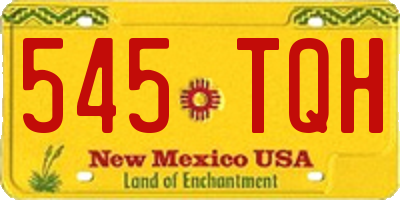 NM license plate 545TQH