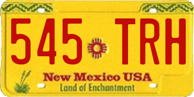 NM license plate 545TRH