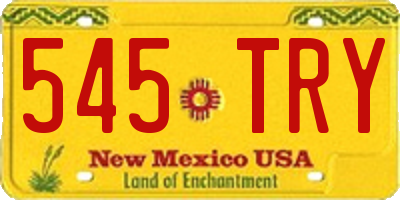 NM license plate 545TRY