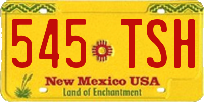 NM license plate 545TSH