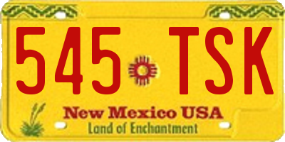 NM license plate 545TSK