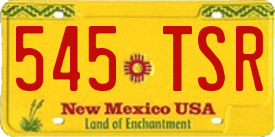 NM license plate 545TSR