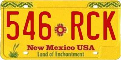 NM license plate 546RCK