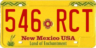 NM license plate 546RCT