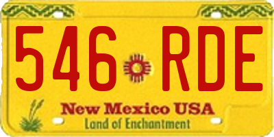NM license plate 546RDE