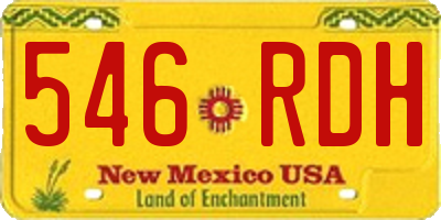 NM license plate 546RDH