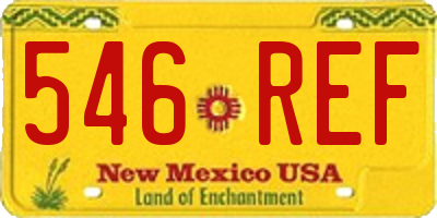 NM license plate 546REF