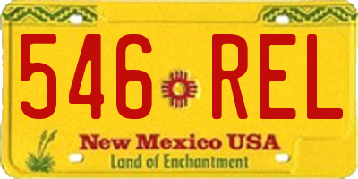 NM license plate 546REL