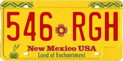NM license plate 546RGH