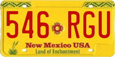 NM license plate 546RGU