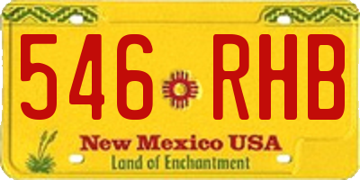 NM license plate 546RHB