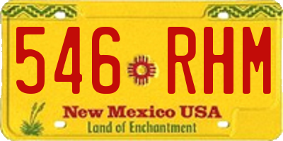 NM license plate 546RHM