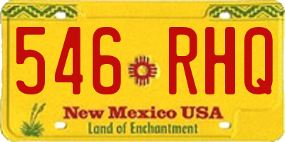 NM license plate 546RHQ