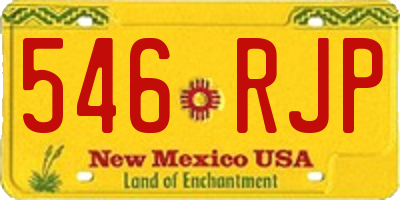 NM license plate 546RJP