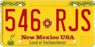 NM license plate 546RJS