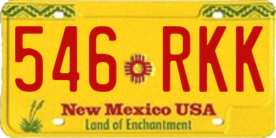 NM license plate 546RKK