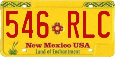 NM license plate 546RLC