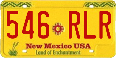 NM license plate 546RLR